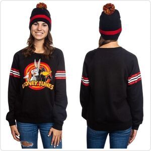 Looney Tunes Bugs Bunny & Daffy Duck Graphic Sweatshirt sz L